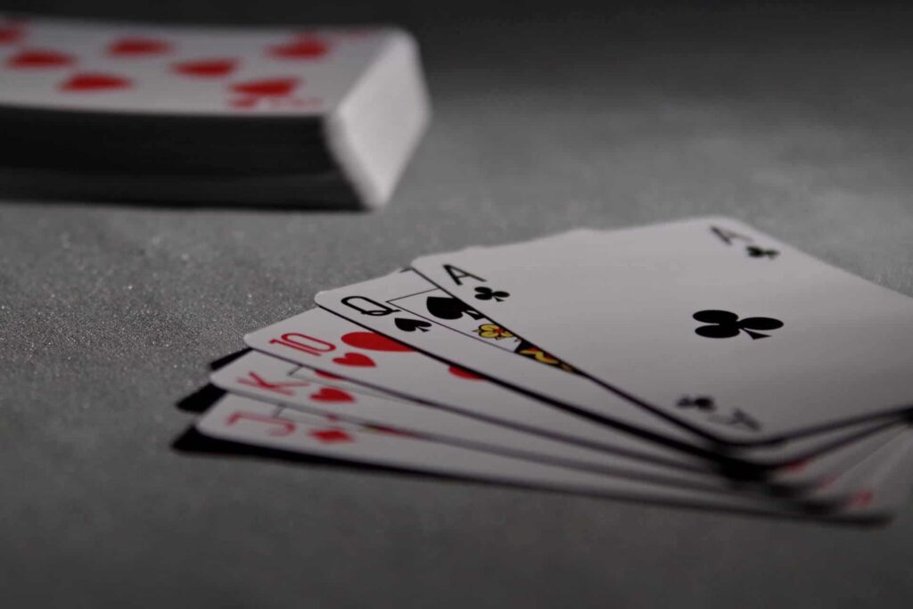 a deck of cards and a deck of cards