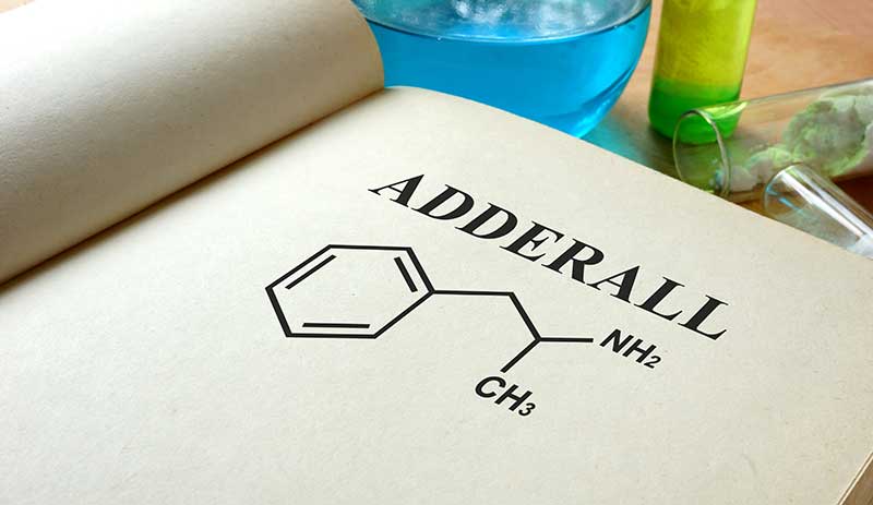 Is mixing adderall and cocaine dangerous. Image of adderall chemical structure