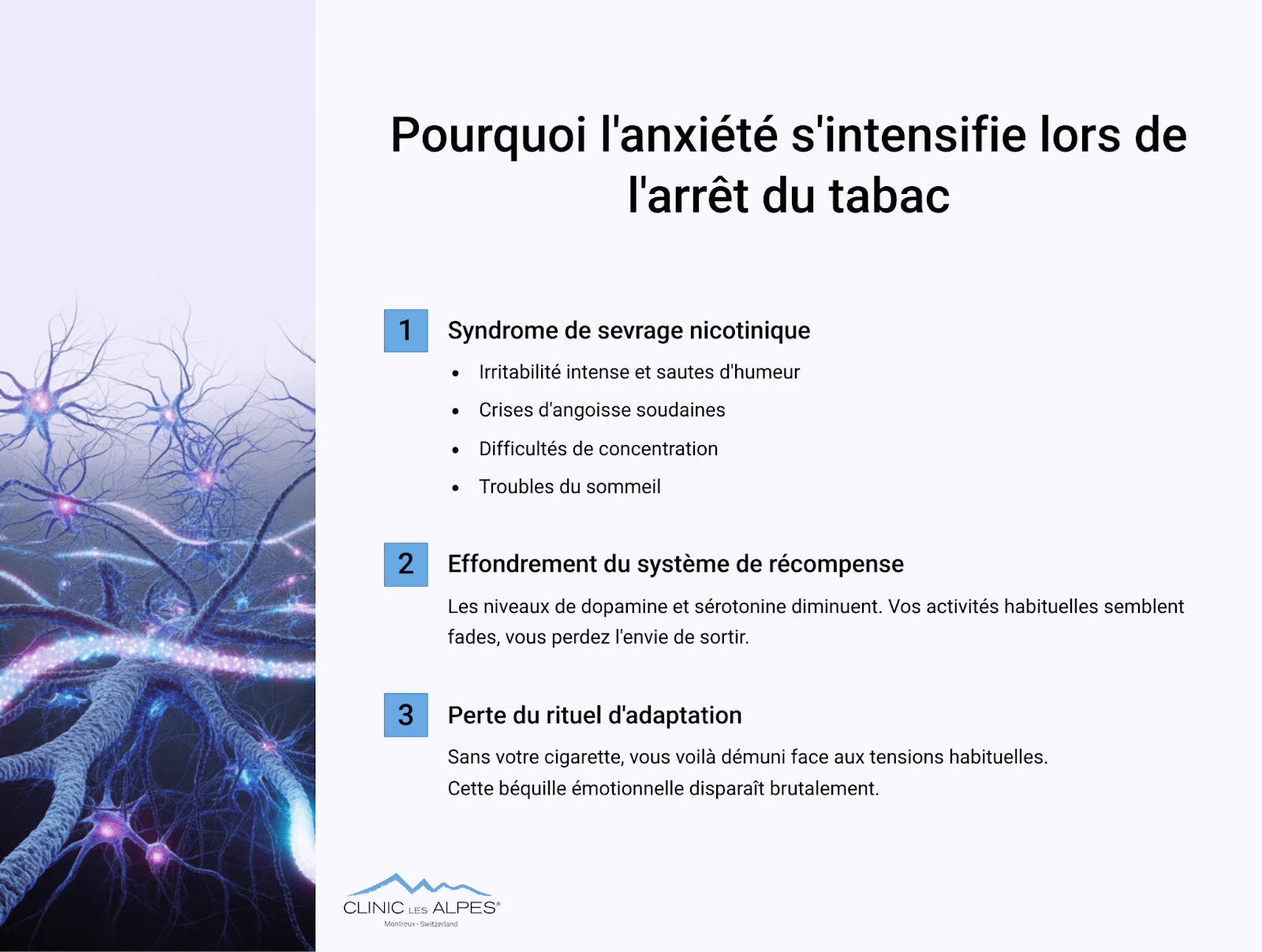 Pourquoi l'anxiété s'intensifie lors de l'arrêt du tabac ?