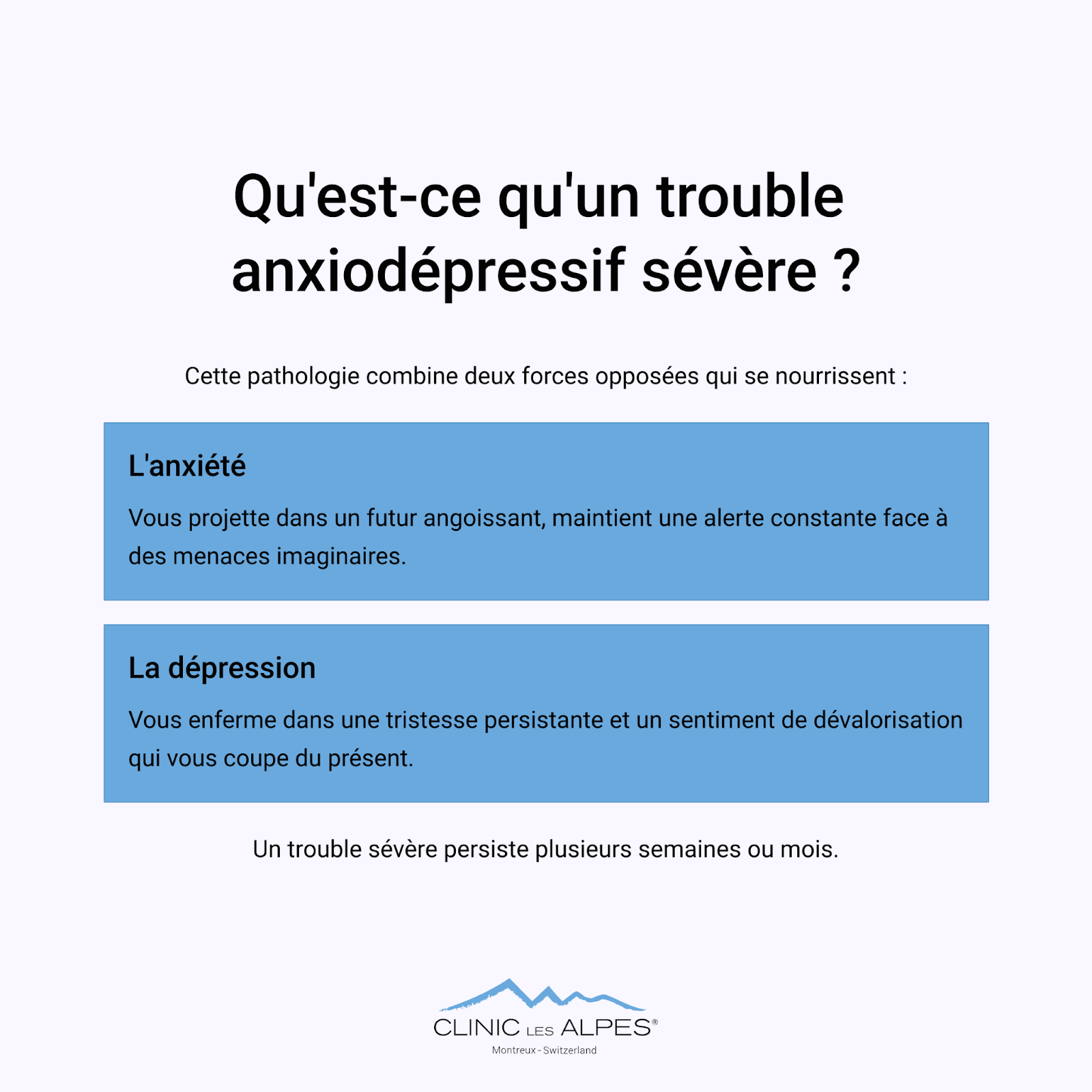 Qu'est-ce qu'un trouble anxiodépressif sévère ?
