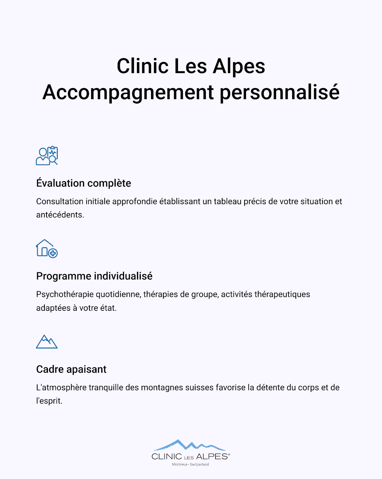 maison de repos pour la dépression Clinic Les Alpes