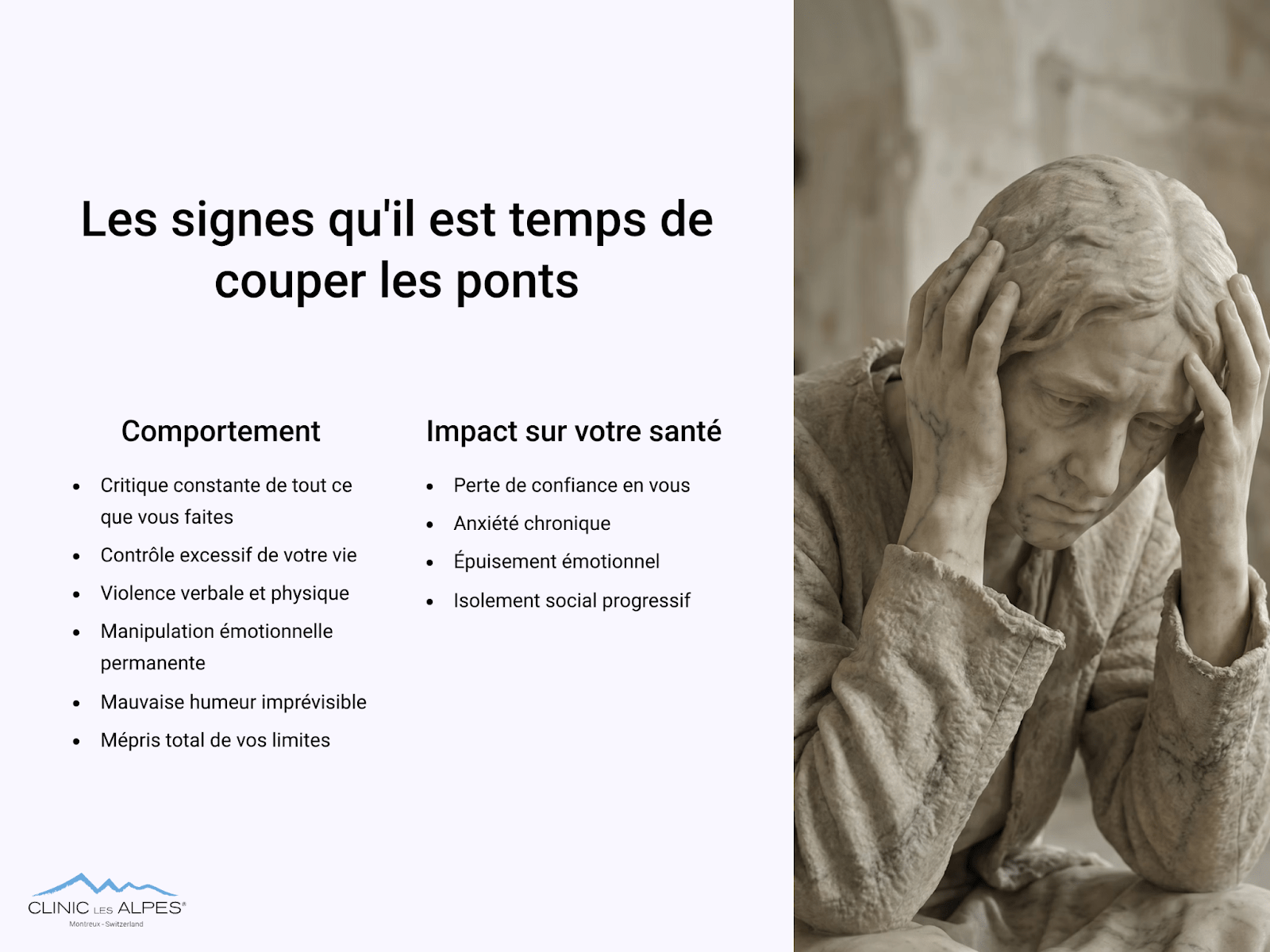 Les signes qu'il est temps de couper les ponts