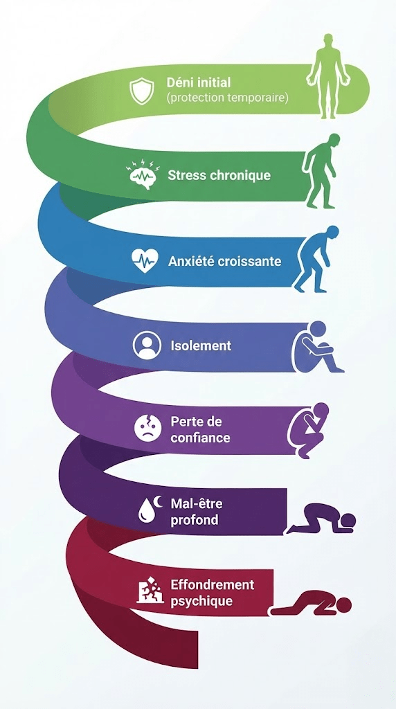 les étapes du déni