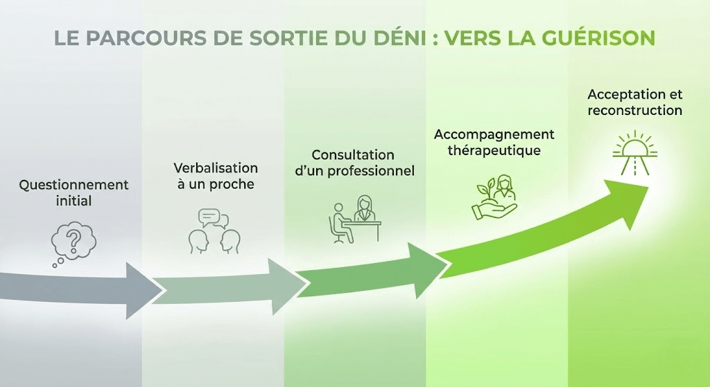Le parcours pour sortir du déni